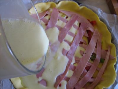 Tarte aux asperges poivron et jambon - 9.1