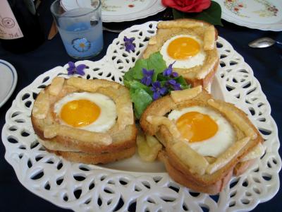 Recettes rapides : Tartines à l'oeuf et au gruyère