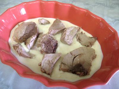 Thon à la vapeur gratiné au gorgonzola - 8.2