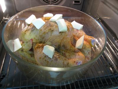 Image : Poulet rôti à l'armagnac
