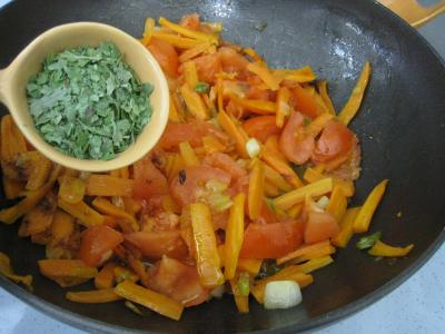 Sauté de carottes et fèves à la semoule - 7.4