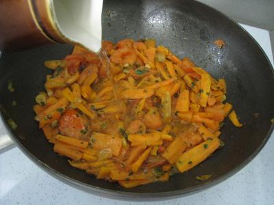 Sauté de carottes et fèves à la semoule - 8.2