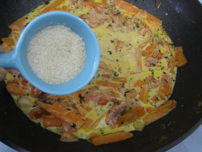 Sauté de carottes et fèves à la semoule - 8.4