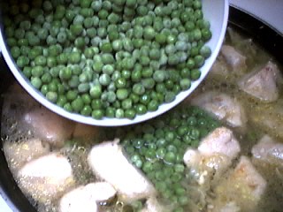 Image : Dinde aux petits pois