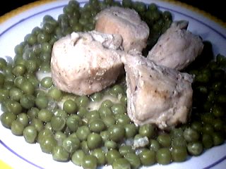 Cuisine diététique : Dinde aux petits pois
