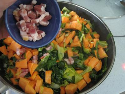 Sauté de chou pointu aux patates douces - 5.2