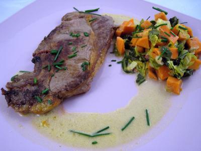 Image : Sauté de chou pointu aux patates douces
