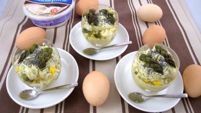 Image : Verrines aux asperges et au mascarpone