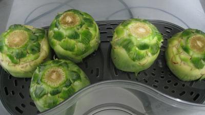 Artichauts farcis à la perche - 2.1