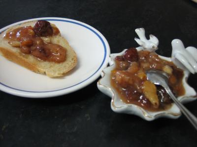 Image : Confiture de cerises et bananes