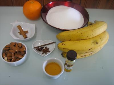 Ingrédients pour la recette : Confiture de cerises et bananes