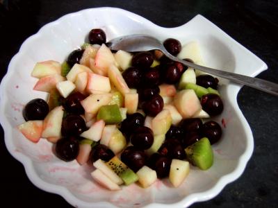 Image : Fromage blanc aux cerises