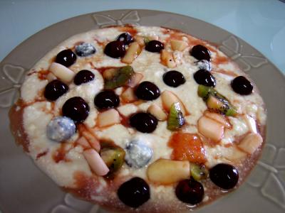 Image : Fromage blanc aux cerises