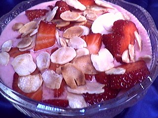Image : Mousse rosée glacée aux fraises