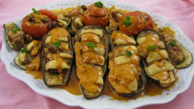 Image : Aubergines et ses légumes farcis