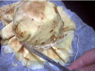 Image : Aumônières de crêpes aux endives