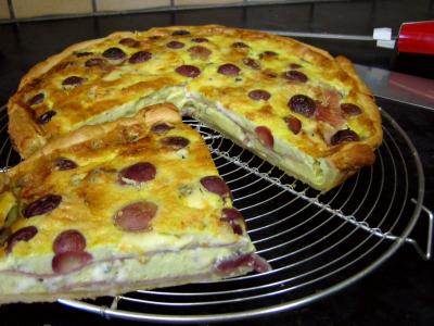 Image : Tarte au jambon à la fourme d'Ambert au parfum d'Auvergne
