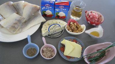 Ingrédients pour la recette : Sandre à la fourme d'ambert façon auvergnate