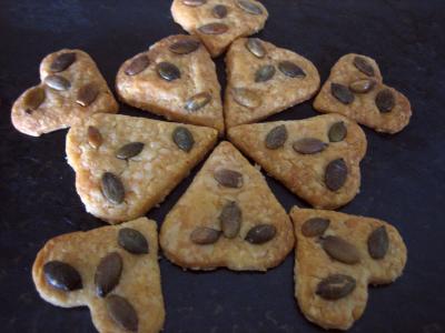 Image : Biscuits au Cantal et graines de courge