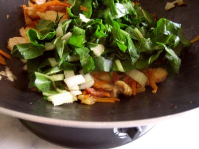 Blancs de poulet aux fanes de carottes - 7.4