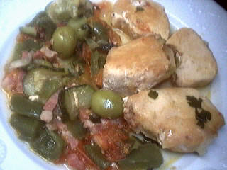 Image : Blancs de poulet aux poivrons