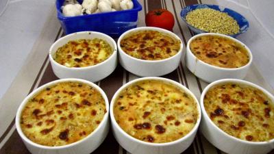 Image : Blé gratiné aux tomates et à la Mozzarella