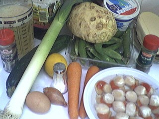 Ingrédients pour la recette : Blanquette de coquilles Saint-Jacques