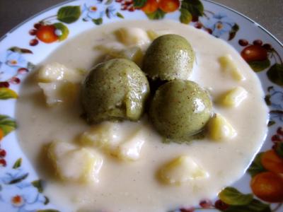 Sorbet aux kiwis et sa crème à l'ananas - 11.2