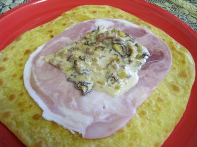 Taloa au jambon et aux girolles façon Basque - 14.3