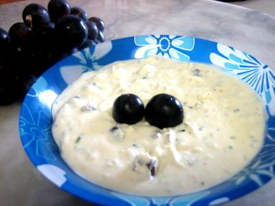 Image : Bouchées au concombre et au roquefort