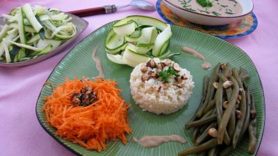 Image : Salade d'haricots verts aux noisettes