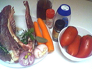 Ingrédients pour la recette : Bouillon maison