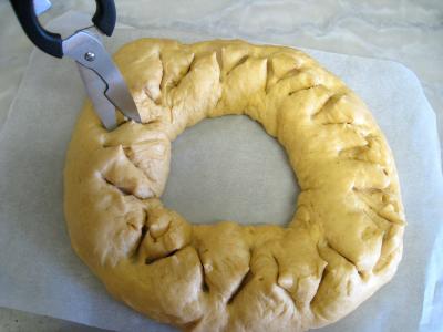 Brioche en couronne de l'avent - 10.1