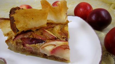Image : recette Brick aux pêches et aux brugnons
