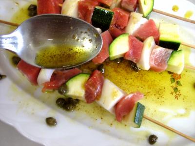 Brochettes de porc aux restes de polenta - 5.1