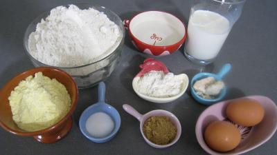 Ingrédients pour la recette : Pain au maïs