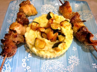 Image : Brochettes de foie de veau aromatiques