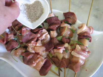 Brochettes de foie de veau aromatiques - 10.3