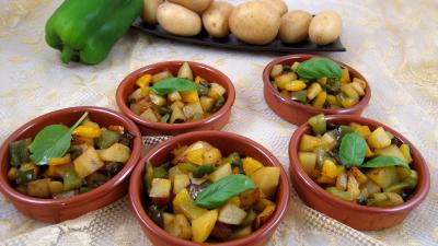 Image : Pommes de terre aux poivrons