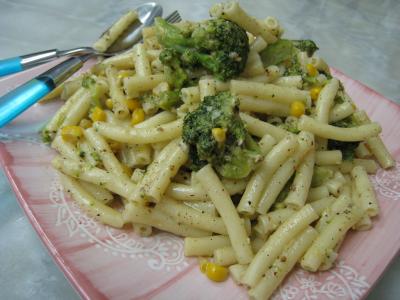 Macaronis aux brocolis et maïs - 7.3