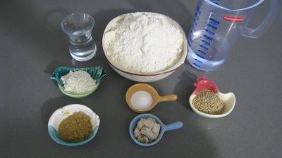 Ingrédients pour la recette : Pain au sésame