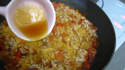 Riz, crevettes, moules et raie à la portugaise - 8.3