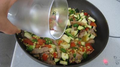 Sauté de dinde au blé et aux poivrons - 6.1