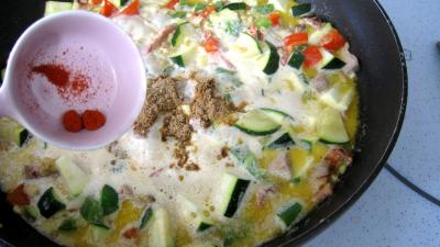 Image : Sauté de dinde au blé et aux poivrons