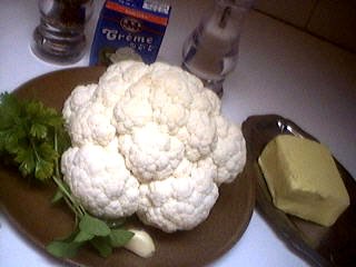 Ingrédients pour la recette : Cabillaud en purée et chou-fleur