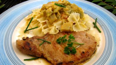 Image : recette Côtes de porc aux légumes