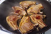 Côtes d'agneau sauce aux framboises - 6.3