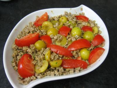 Salade végétarienne aux crozets et aux mirabelles - 6.1