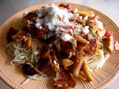 Capellini aux cèpes