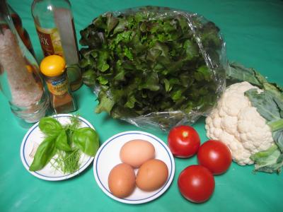 Ingrédients pour la recette : Chou-fleur en salade